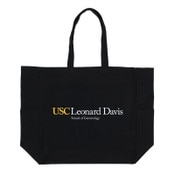 USC Trojans Leonard Davis Large Pocket Black Tote Bag